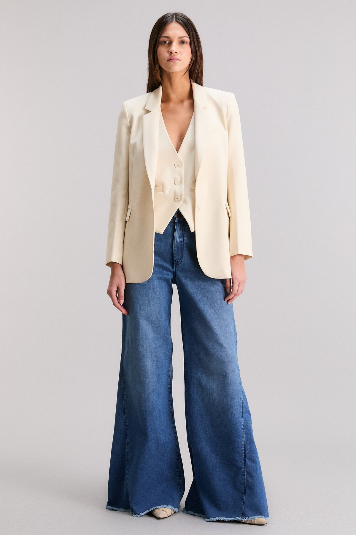 JEANS SUPER HIGH OX PREMIUM MID BLUE