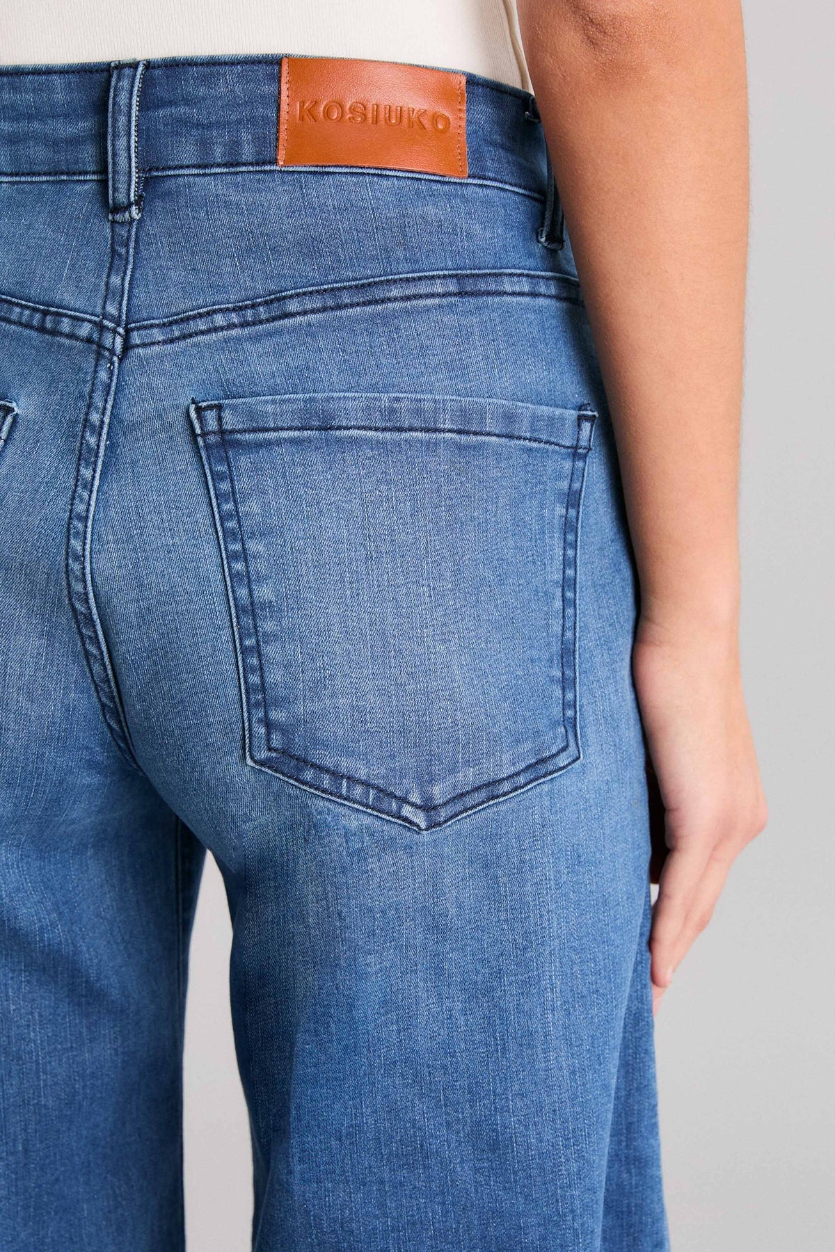 JEANS SUPER HIGH OX PREMIUM MID BLUE