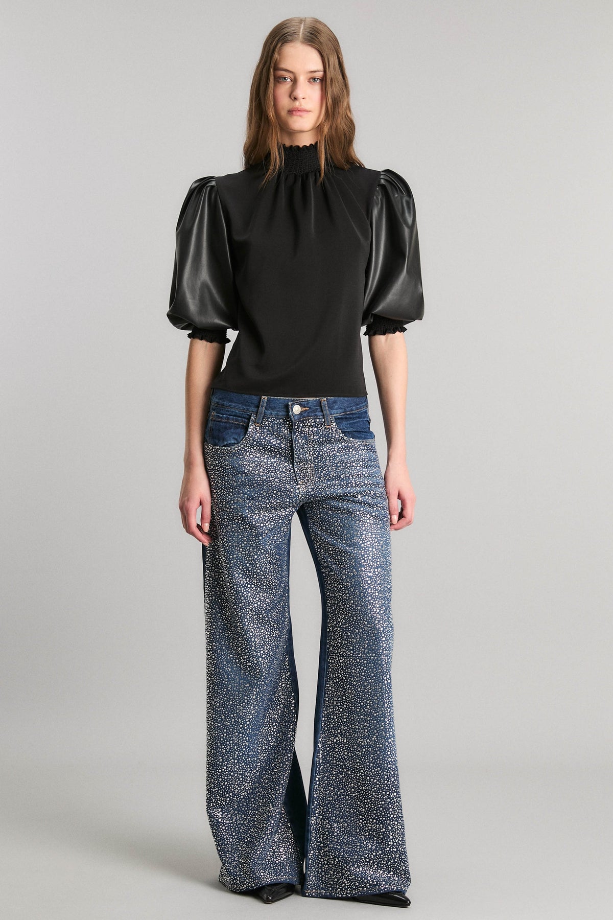 JEANS FUNKY CRYSTAL ROSE